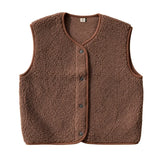 TYB Weste aus Wolle • Choco Martini (Dunkelbraun)