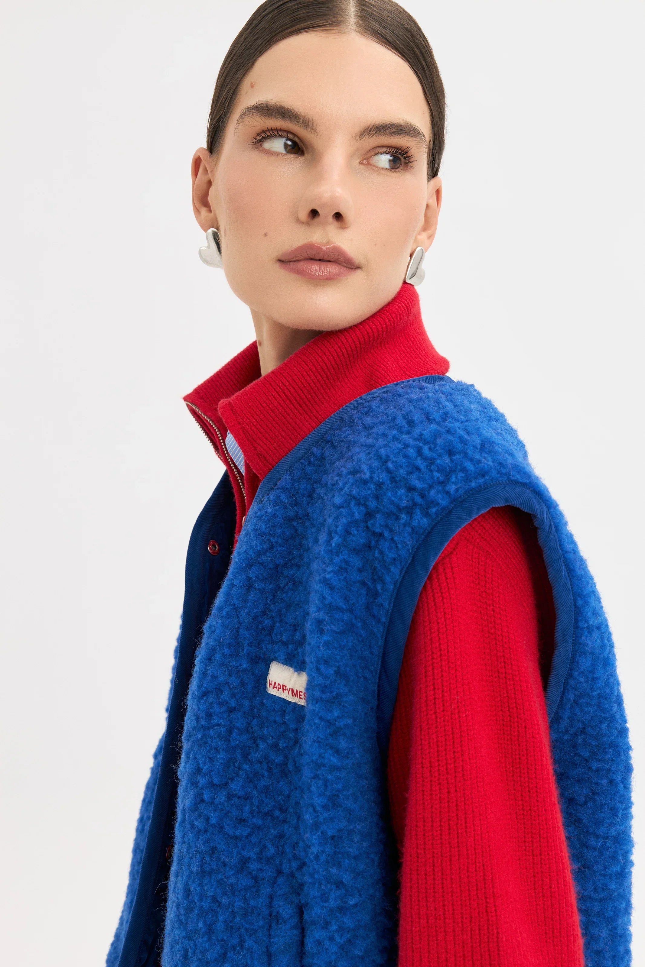 Happymess Merino Weste Cobalt