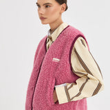 Happymess Merino Weste Dusty Pink