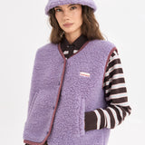 Happymess Merino Weste Lilac Cloud