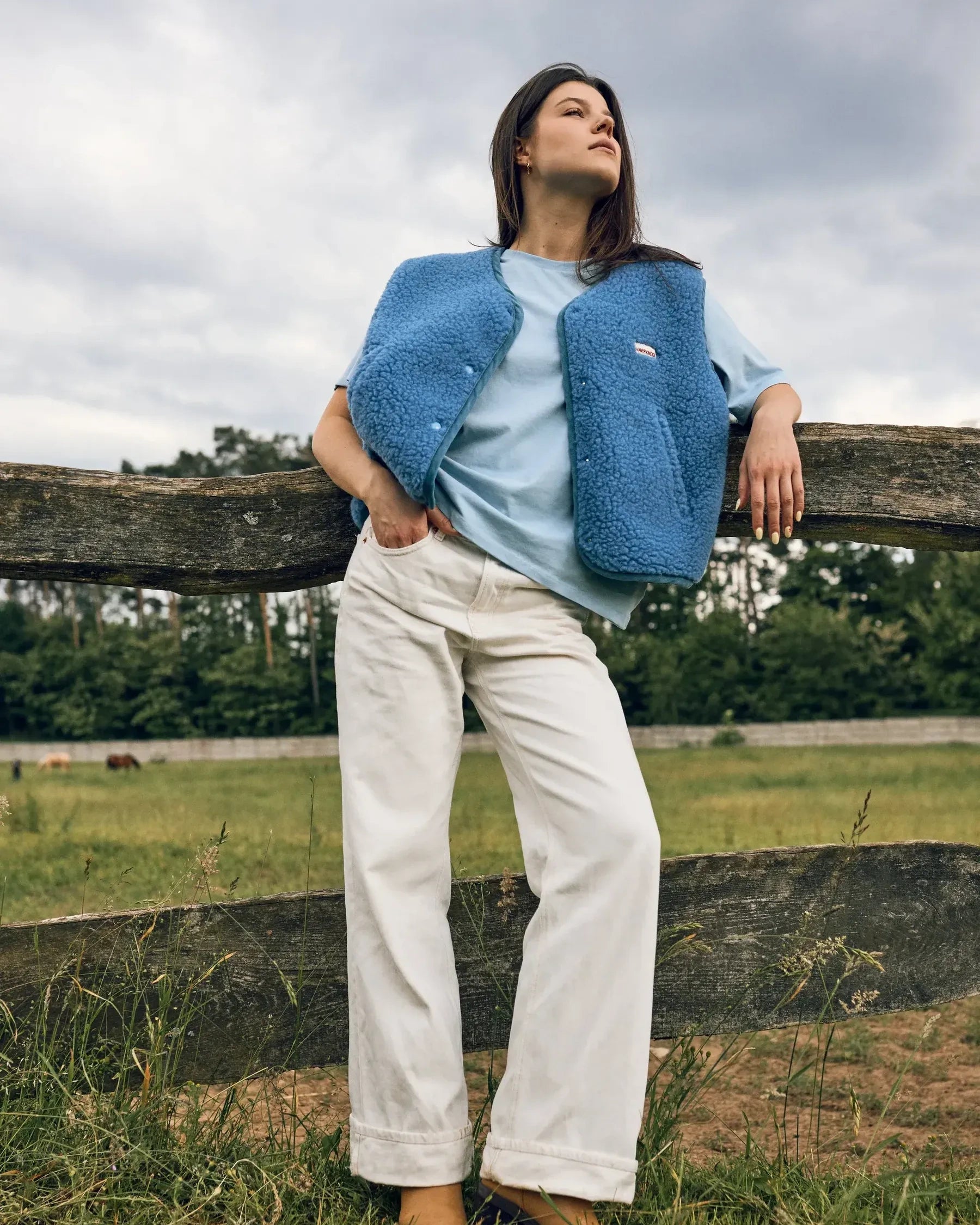 Merino Weste • Ice Blue