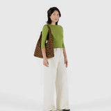 Schultertasche aus Nylon • Leopard
