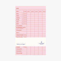 A - Journal - A - YATZY Spielblock zum Nachfüllen • Pink Red - ROSA ECK