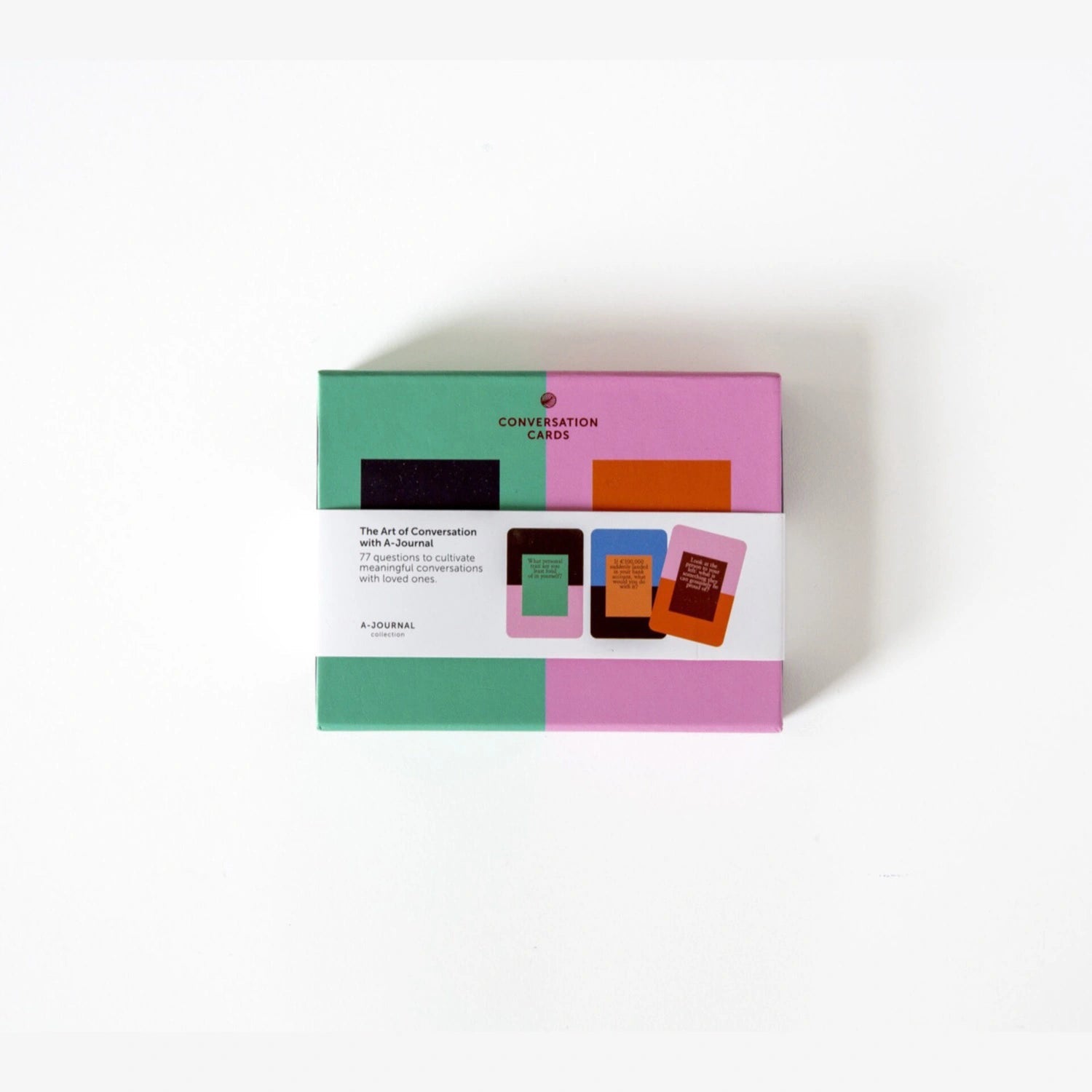 A-Journal - CONVERSATION CARDS Fragekarten (77 Karten) - ROSA ECK