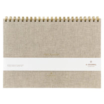 A-Journal - DESK PLANNER Schreibtischplaner • Leinen - ROSA ECK
