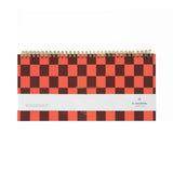 A - Journal - DESK PLANNER Wocheplaner mit Spiralbindung • Checkered - Terminplaner - ROSA ECK Concept Store