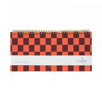 A - Journal - DESK PLANNER Wocheplaner mit Spiralbindung • Checkered - Terminplaner - ROSA ECK Concept Store