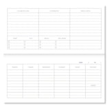 A - Journal - DESK PLANNER Wocheplaner mit Spiralbindung • Checkered - Terminplaner - ROSA ECK Concept Store