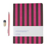 A-Journal - DIARY Tagebuch für 2027 • Pink Stripes - ROSA ECK