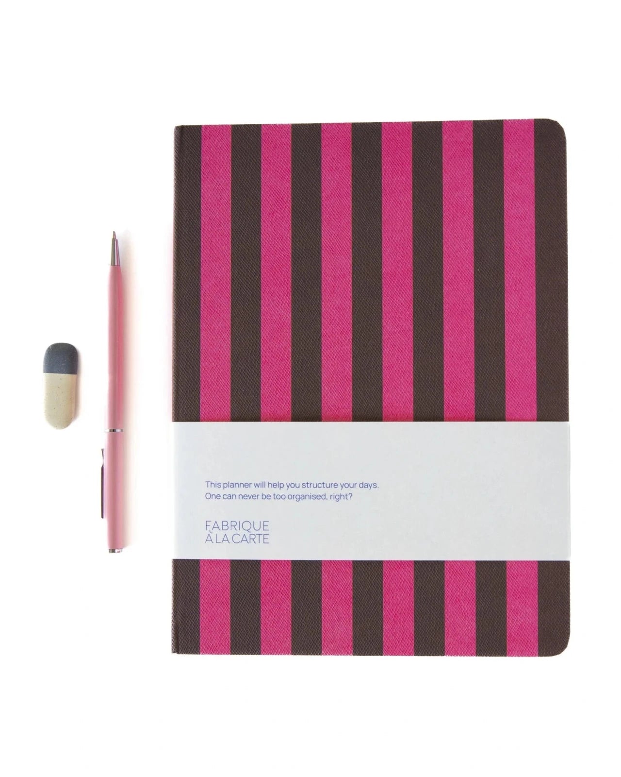 A-Journal - DIARY Tagebuch für 2027 • Pink Stripes - ROSA ECK