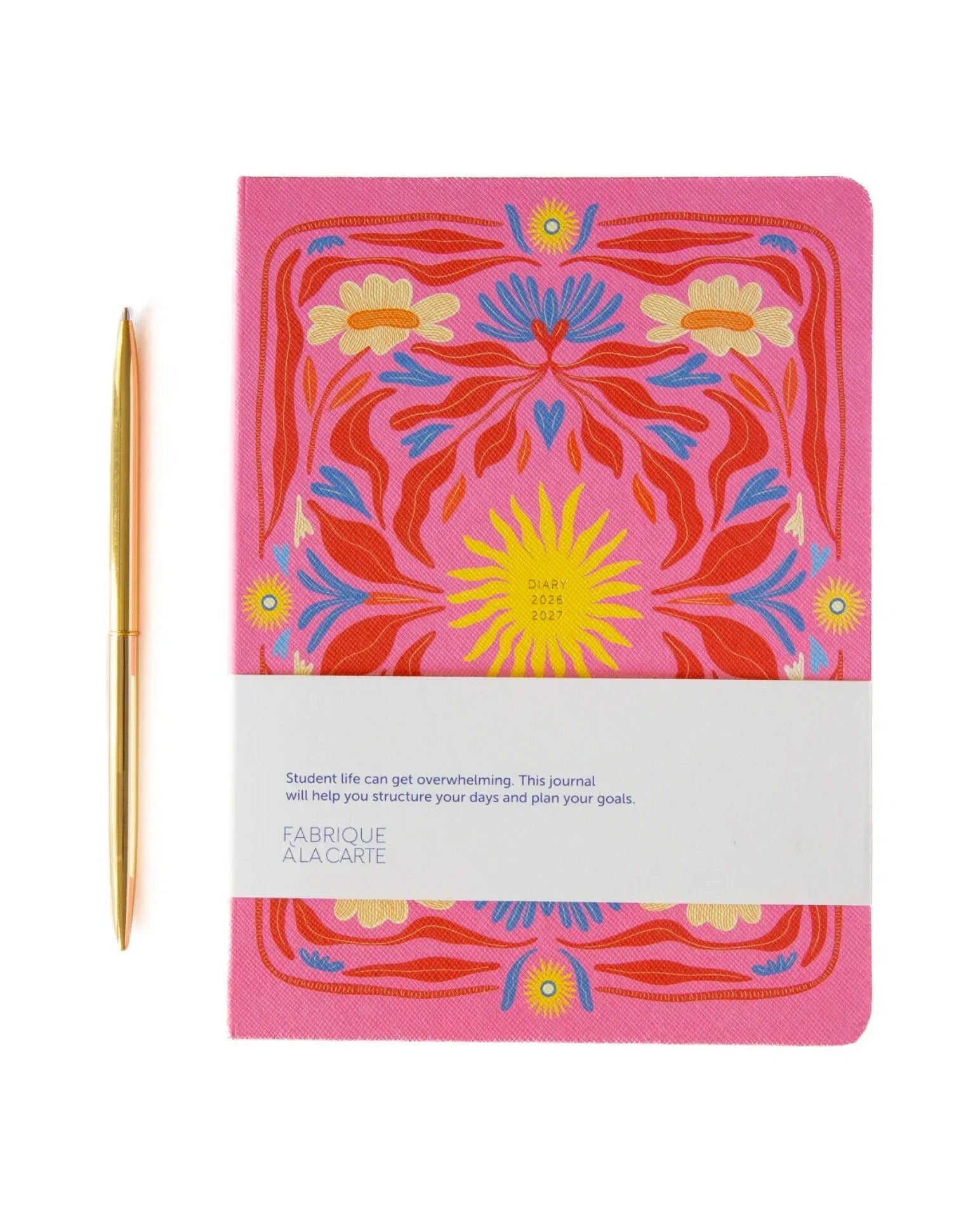 A-Journal - FABRIQUE Schulplaner für 2026/2027 • Sun Pink - ROSA ECK