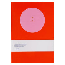 A - Journal - Großes Zeichenbuch (A4) • Circle Pink Red - Notizbuch - ROSA ECK Concept Store
