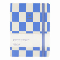 A - Journal - JOURNAL Notizbuch • Lavender Checker - Notizbuch - ROSA ECK Concept Store