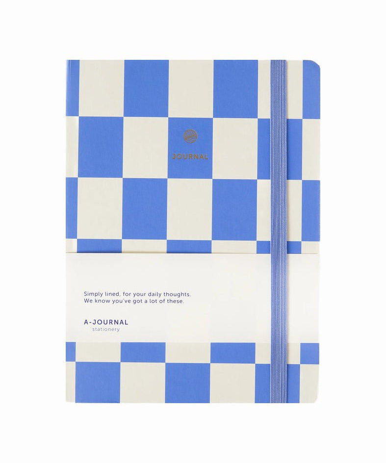 A - Journal - JOURNAL Notizbuch • Lavender Checker - Notizbuch - ROSA ECK Concept Store