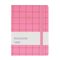 A - Journal - JOURNAL Notizbuch • Pink Kariert - Notizbuch - ROSA ECK Concept Store