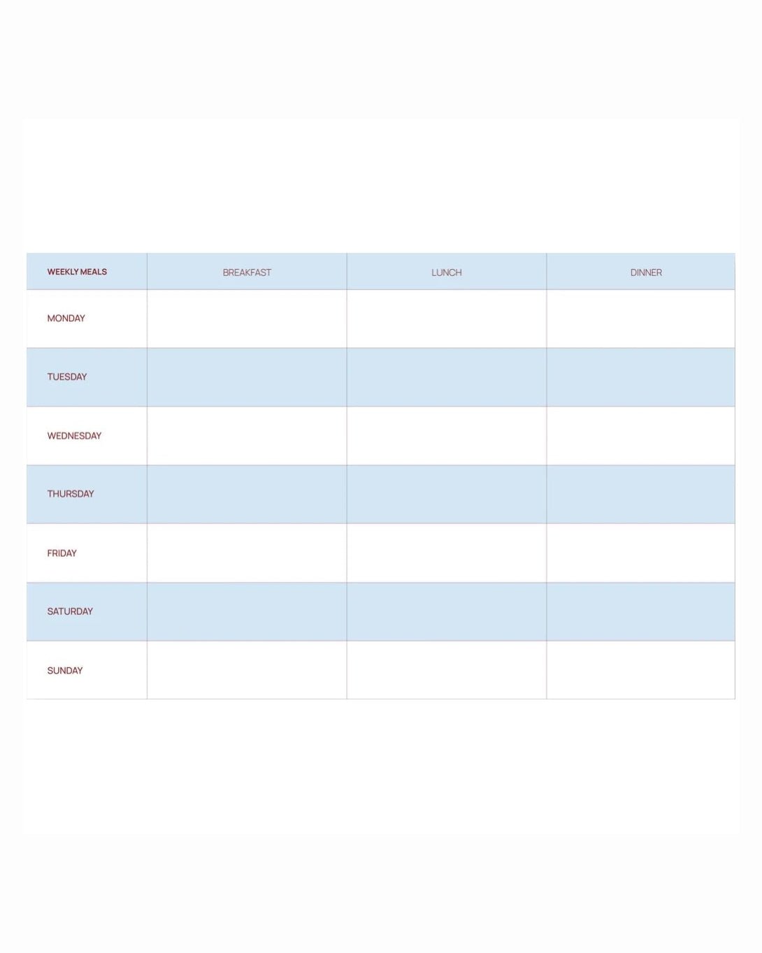 A - Journal - MEAL PLANNER Essensplaner - Terminplaner - ROSA ECK