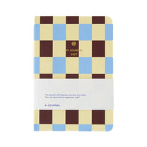 A-Journal - MY JOURNAL Kleines Tagebuch für 2027 (A6) • Checked Blue Vanille Chocolate - ROSA ECK