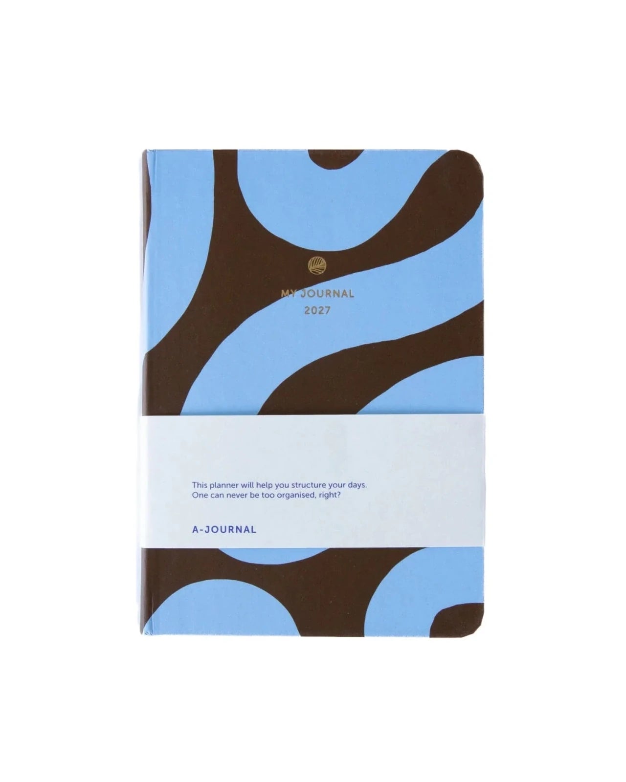 A-Journal - MY JOURNAL Kleines Tagebuch für 2027 (A6) • Flow Blue Chocolate - ROSA ECK