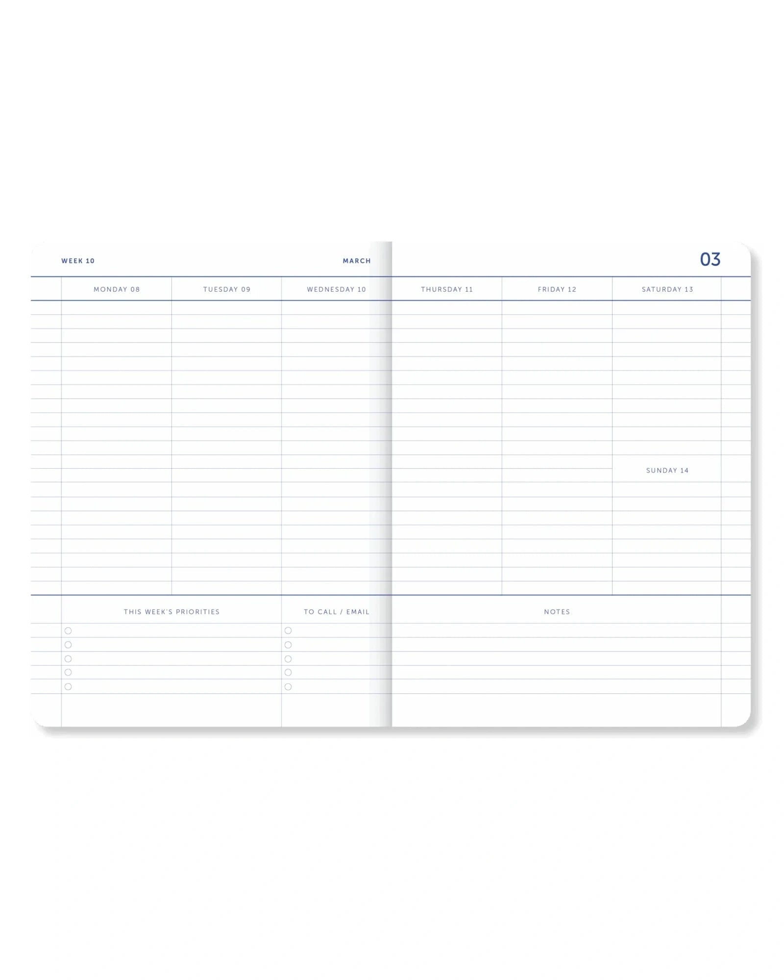 A-Journal - MY JOURNAL Tagebuch für 2026/2027 • Flow Blue - ROSA ECK