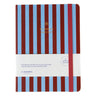 A-Journal - MY JOURNAL Tagebuch für 2026/2027 • Stripes Blue Bordeaux - ROSA ECK