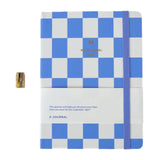 A-Journal - MY JOURNAL Tagebuch für 2027 • Blue Checkered - ROSA ECK