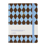 A-Journal - MY JOURNAL Tagebuch für 2027 • Checked Blue Chocolate - ROSA ECK