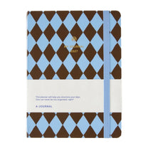 A-Journal - MY JOURNAL Tagebuch für 2027 • Checked Blue Chocolate - ROSA ECK