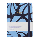 A-Journal - MY JOURNAL Tagebuch für 2027 • Floral Dark Blue/Light Blue - ROSA ECK