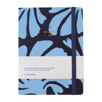 A-Journal - MY JOURNAL Tagebuch für 2027 • Floral Dark Blue/Light Blue - ROSA ECK