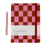 A-Journal - MY JOURNAL Tagebuch für 2027 • Pink Red Checkered - ROSA ECK