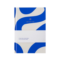 A - Journal - ONE LINE A DAY Notizbuch • Flow blue - Notizbuch - ROSA ECK Concept Store