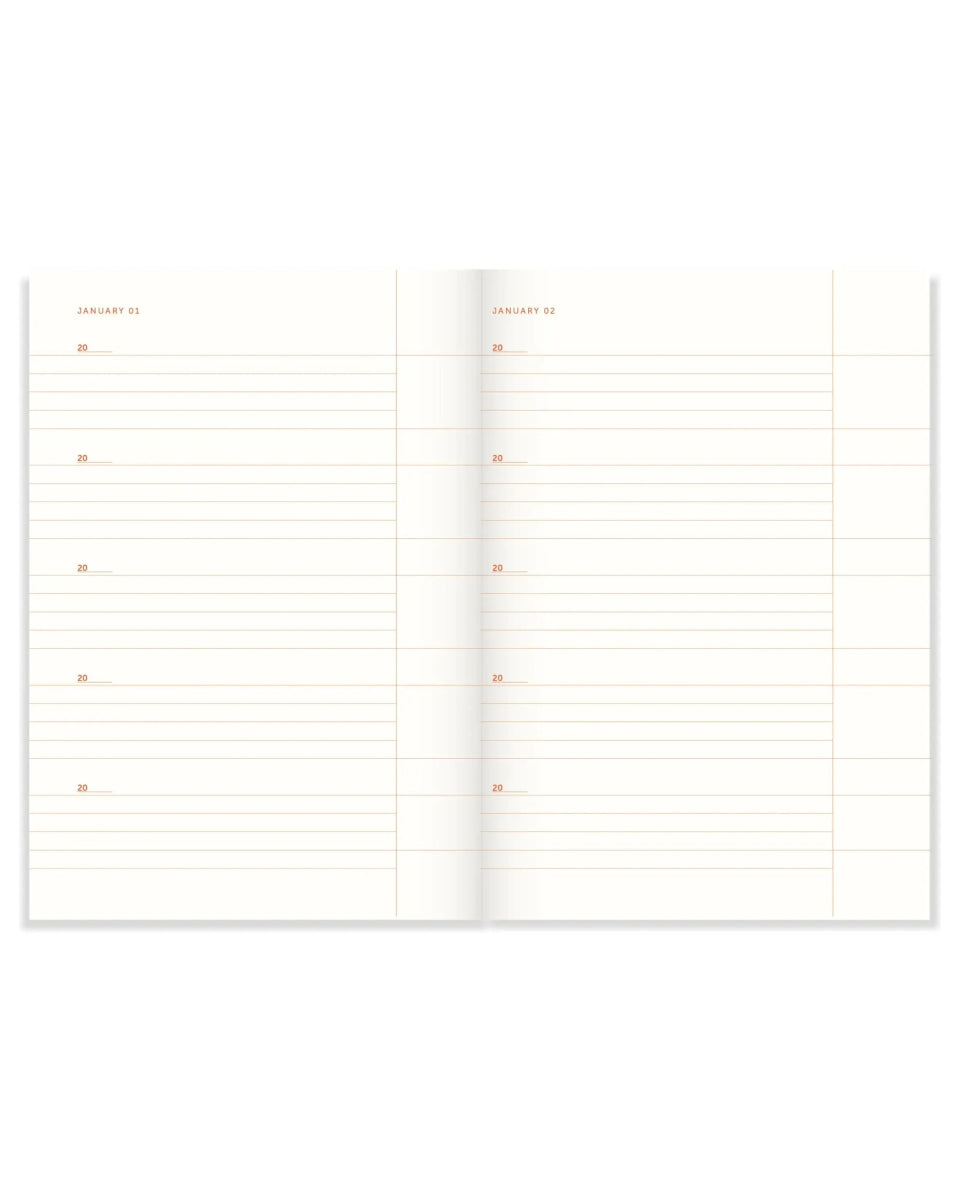 A - Journal - ONE LINE A DAY Notizbuch • Lavender Stripes - Notizbuch - ROSA ECK Concept Store