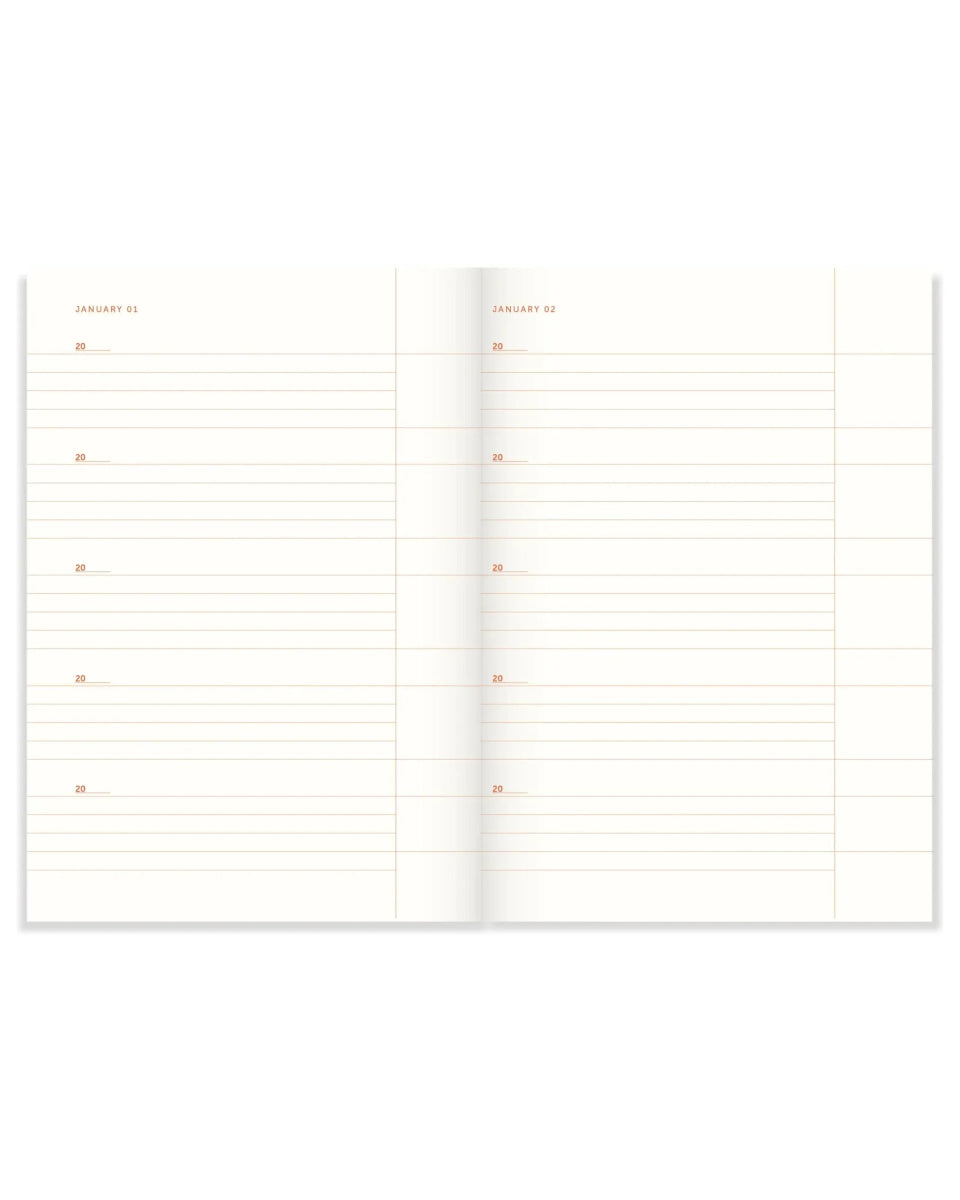 A - Journal - ONE LINE A DAY Notizbuch • Pink Checkered - Notizbuch - ROSA ECK Concept Store