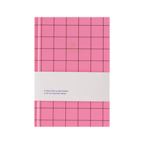 A - Journal - ONE LINE A DAY Notizbuch • Pink Checkered - Notizbuch - ROSA ECK Concept Store