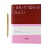 A-Journal - ORGANISER Terminplaner mit Spiralbidung (2026/2027) • Pink - ROSA ECK