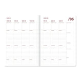 A-Journal - ORGANISER Terminplaner mit Spiralbindung (2027) • Bordeaux Pink - ROSA ECK