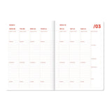 A-Journal - ORGANISER Terminplaner mit Spiralbindung (2027) • Checkered Pink Red - ROSA ECK