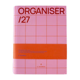 A-Journal - ORGANISER Terminplaner mit Spiralbindung (2027) • Checkered Pink Red - ROSA ECK