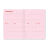 A-Journal - ORGANISER Terminplaner mit Spiralbindung (2027) • Pink Red - ROSA ECK