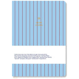 A-Journal - RECIPE JOURNAL Großes Rezeptbuch (A4) • Blau Gestreift - ROSA ECK