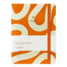 A - Journal Stationery - JOURNAL Notizbuch Flow Orange - ROSA ECK - , ,