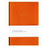 A - Journal Stationery - ONE LINE A DAY Notizbuch Orange Leinen - ROSA ECK - Linen, Orange,