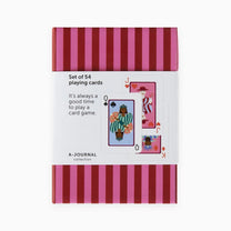 A - Journal Stationery - SET OF 54 PLAYING CARDS Spielkarten - Spiel - ROSA ECK - Karten, Rosa, Rot