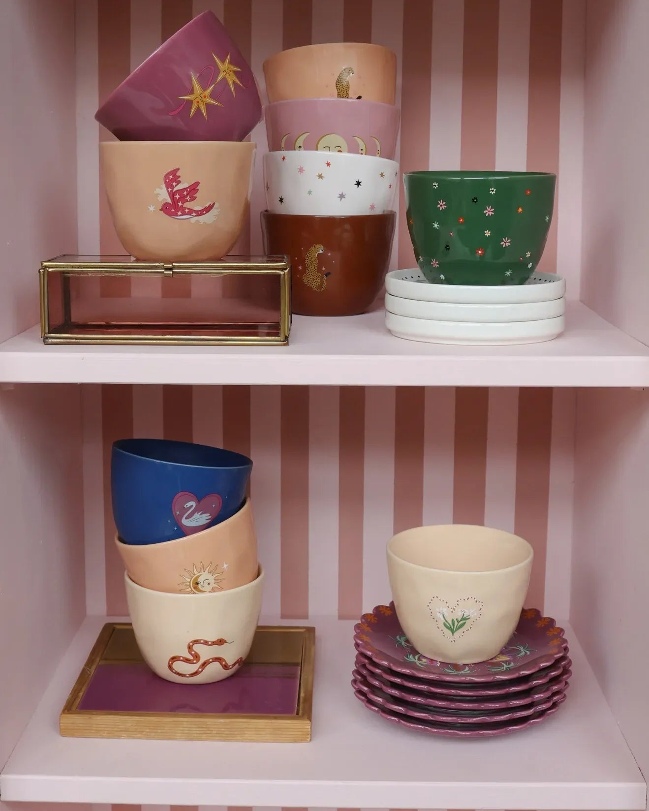 All the Luck in the World - Becher (300 ml) • Off-white Multi Stars - ROSA ECK