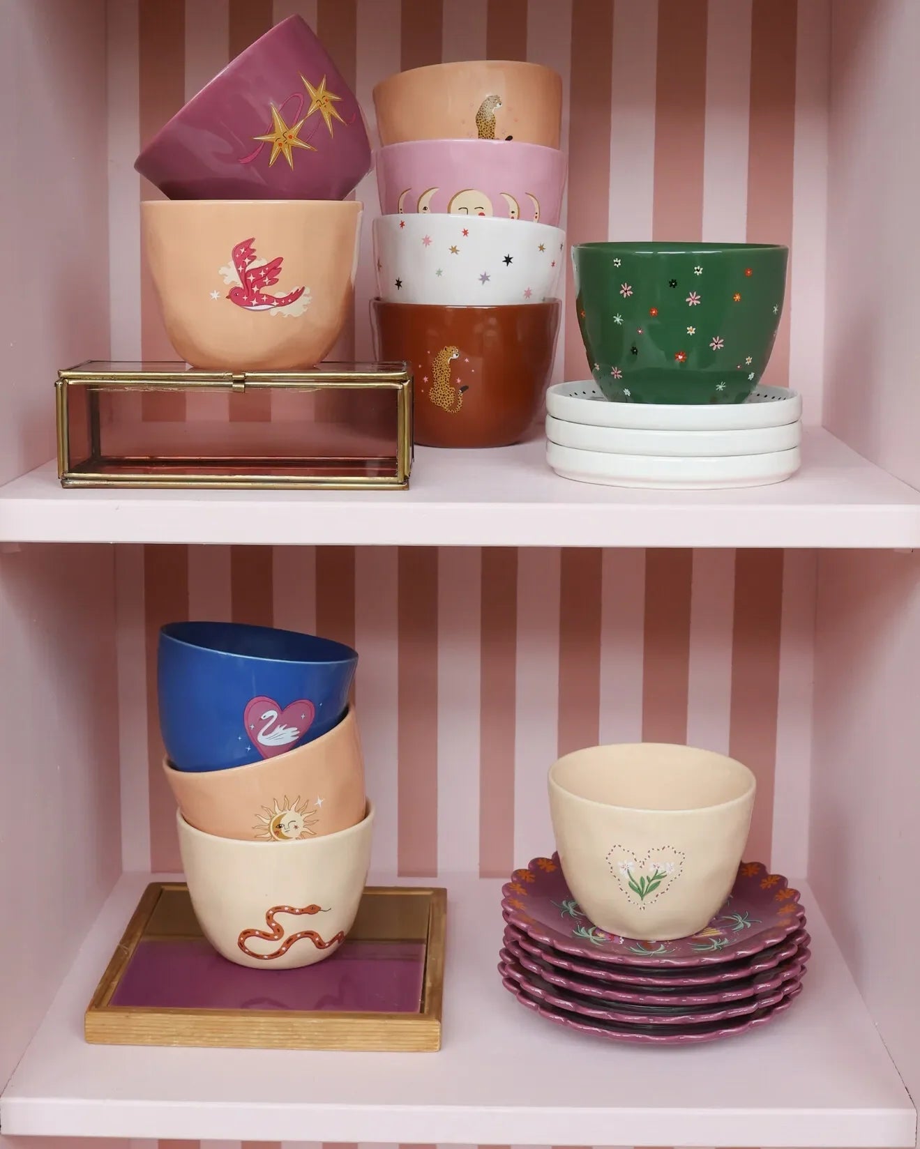 All the Luck in the World - Becher (300 ml) • Sand Flower Heart - ROSA ECK