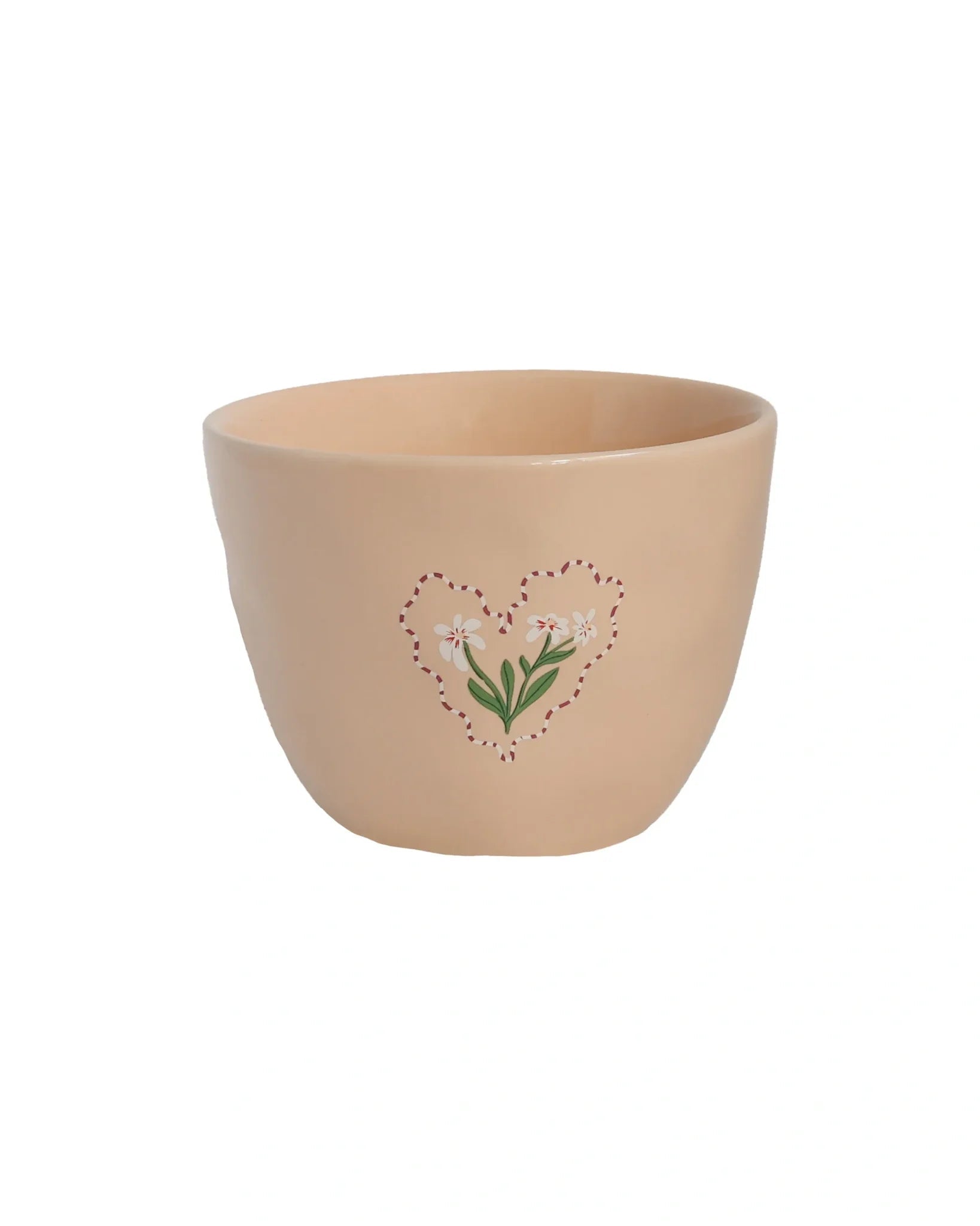 All the Luck in the World - Becher (300 ml) • Sand Flower Heart - ROSA ECK