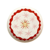 All the Luck in the World - Kleiner Teller • Sun with Pink Stars - ROSA ECK
