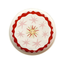 All the Luck in the World - Kleiner Teller • Sun with Pink Stars - ROSA ECK