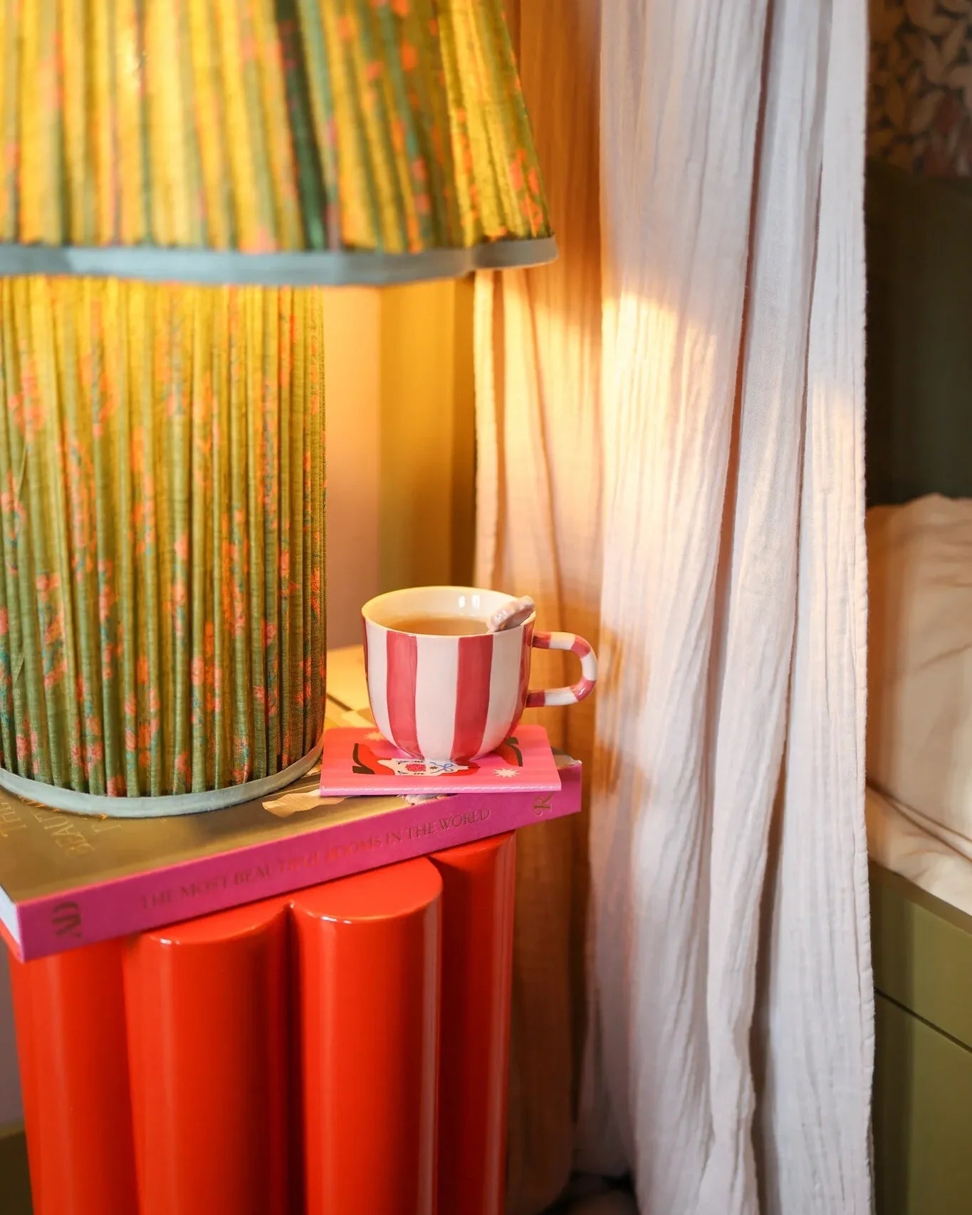 All the Luck in the World - Tasse • Pink Stripes Handpainted - ROSA ECK