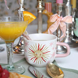 All the Luck in the World - Tasse • Sun with Pink Stars - ROSA ECK